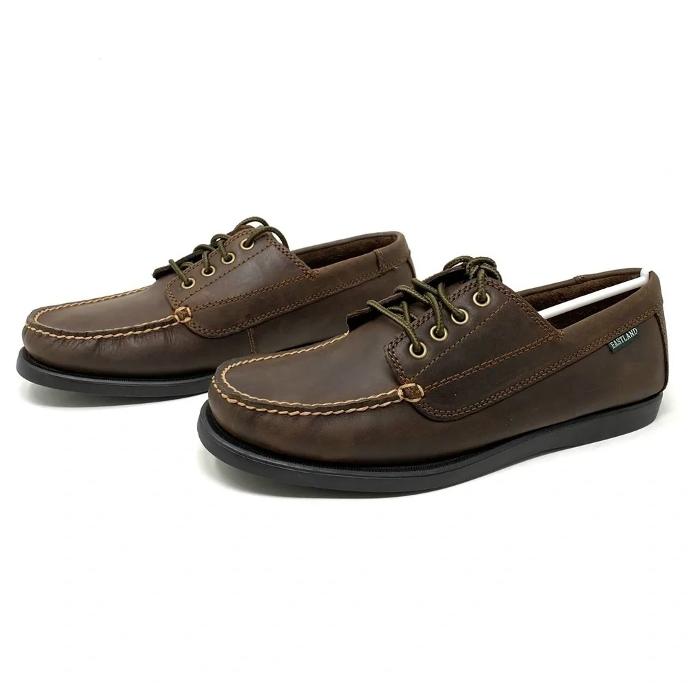 Eastland Falmouth Leather Boat Shoe Bomber Brown